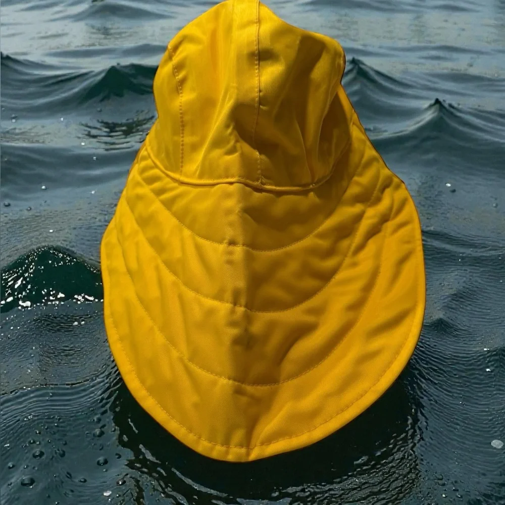 West Marine Sou’wester Rain Hat. Long Back Brim and Chin Strap - Picture 3 of 8